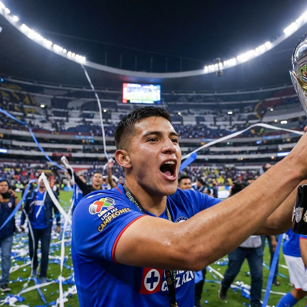 Santiago Giménez Campeón Liga MX Cruz Azul